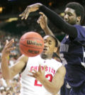 David Lighty rebounds against Hibbert