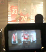 Barton, an All-Big Ten performer in 2006 is featured in the Big Tens football television ad