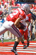 Dane Sanzenbacher's first catch as a Buckeye went for a TD against YSU on September 1, 2007