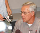 Defensive coordinator Jim Heacock