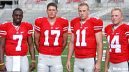 OSU QBS: Antonio Henton, Todd Boeckman, Rob Schoenhoft and Joe Bauserman