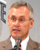 Ohio State head coach Jim Tressel adresses the media during his weekly press conference