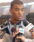 Brian Robiskie addressed the media Tuesday after Jim Tressel's weekly press conference. November 11, 2008