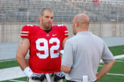 Todd Denlinger is a returning starter at defensive tackle; he can bench press 400 pounds.