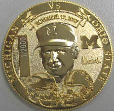 Coach Schembechler side of coin