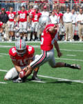 Ohio State's Ryan Pretorius kicked a career high four field goals against YSU. 