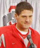 Quarterback Todd Boeckman meets with the media during football press day