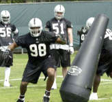 Jay Richardson at Raiders minicamp