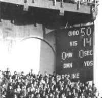 The Game: 1968 Final Score OSU 50 UM 14