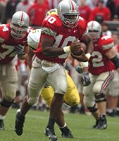 QB Troy Smith leads the Buckeyes to victory over the University of Michigan in The Game.