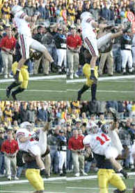 Anthony Gonzalez's acrobatic, 26-yard catch with 37 seconds left set up the decisive touchdown in OSU's 25-21 victory over Michigan, made the game an ESPN Instant Classic and cemented his place in Buckeye lore.